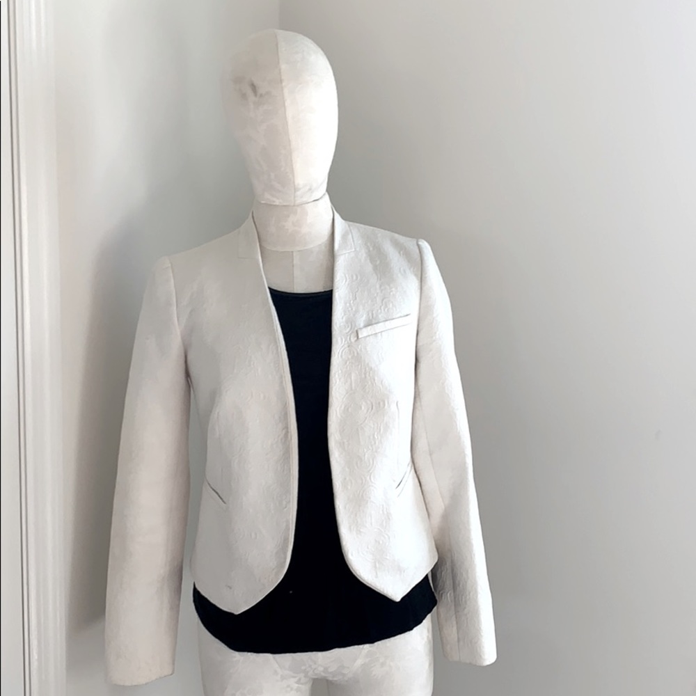 Small limited white blazer